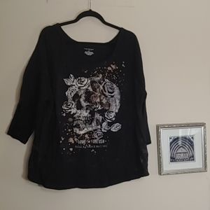 Lane Bryant skull print skirt. Size 18/20